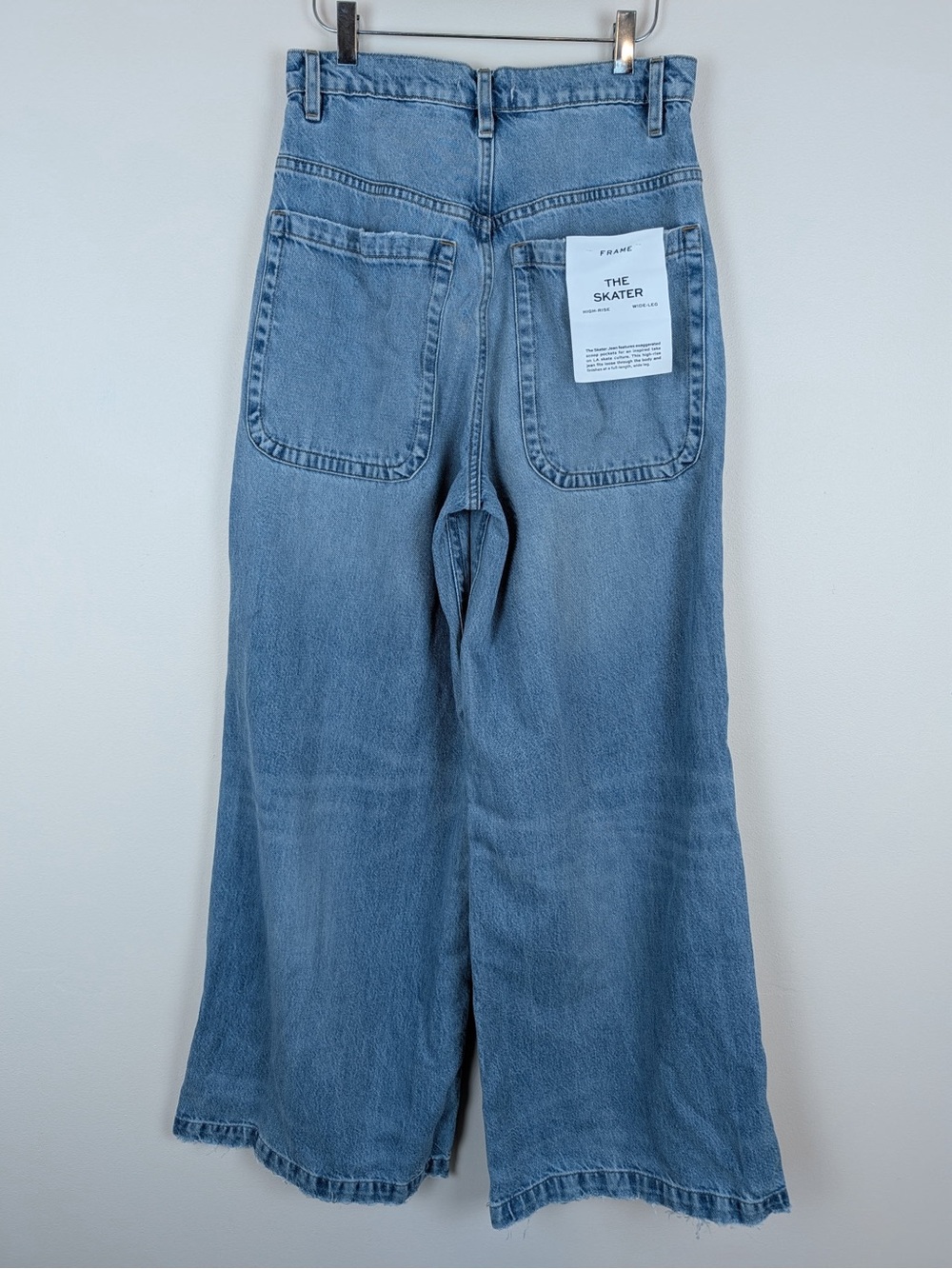 FRAME The Skater High-Rise Wide-Leg Jeans NWT - Picture 7 of 12